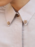 Refined Taste Shirt Blouse With Gold Rose Applique